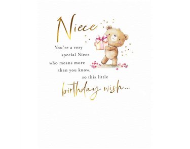 C50 NIECE BIRTHDAY FUZZY FRIENDS PICCADILLY GREETINGS 6S