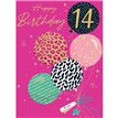 C50 AGE 14 GIRL LIMELIGHT PICCADILLY GREETINGS 6S