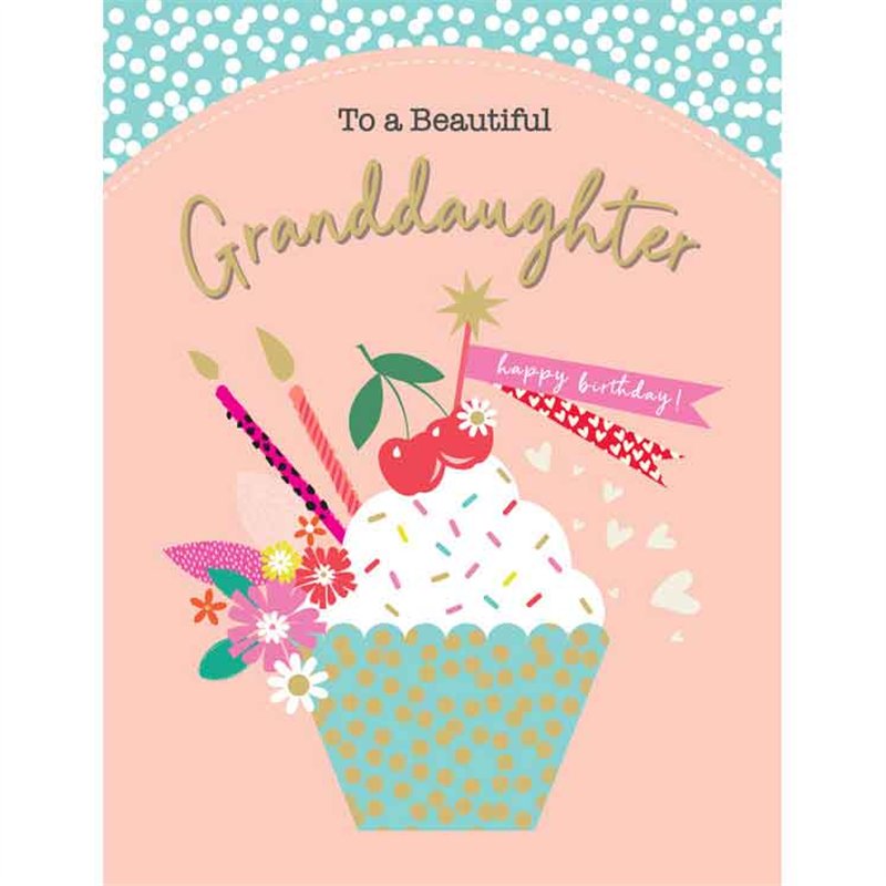 C50 GRANDDAUGHTER BIRTHDAY LIMELIGHT PICCADILLY GREETINGS 6S