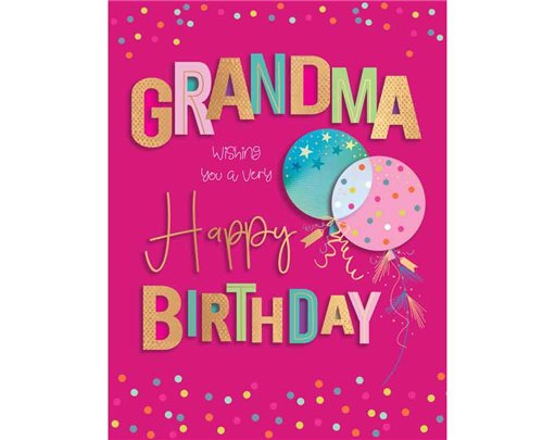 C50 GRANDMA BIRTHDAY LIMELIGHT PICCADILLY GREETINGS 6S