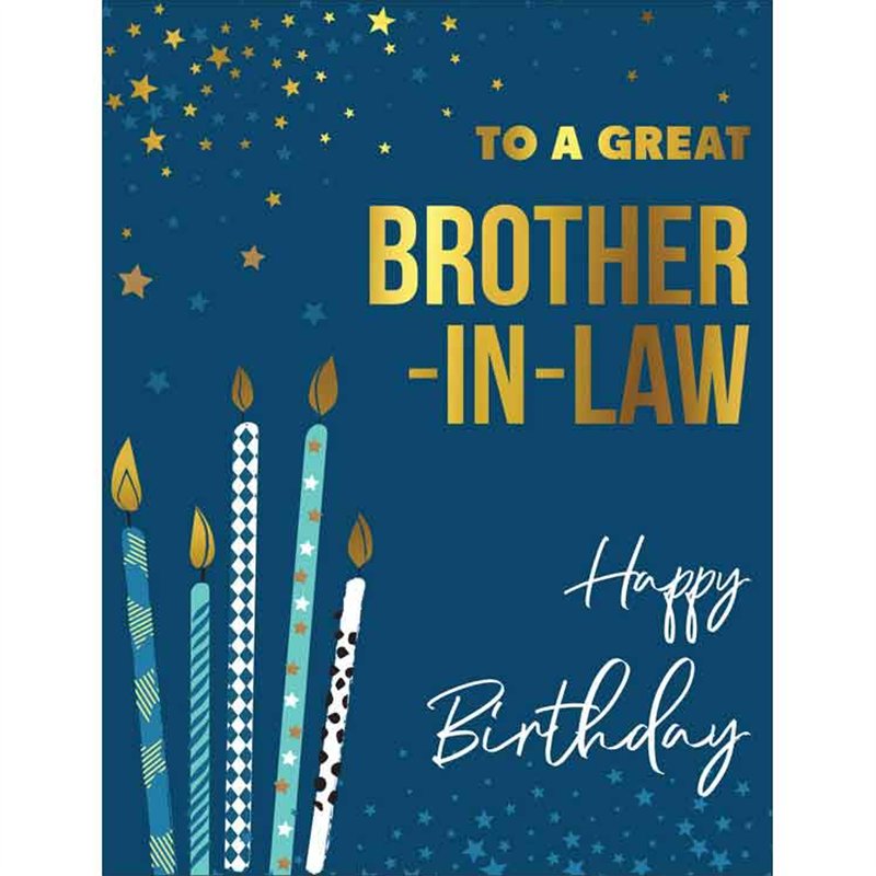 C50 BROTHER IN LAW BIRTHDAY LIMELIGHT PICCADILLY GREETINGS 6S