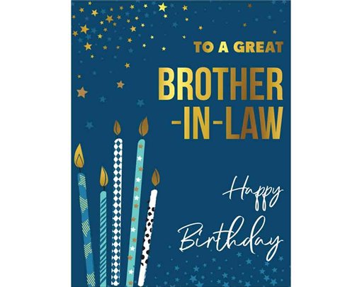C50 BROTHER IN LAW BIRTHDAY LIMELIGHT PICCADILLY GREETINGS 6S