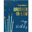 C50 BROTHER IN LAW BIRTHDAY LIMELIGHT PICCADILLY GREETINGS 6S