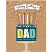 C50 DAD BIRTHDAY LIMELIGHT PICCADILLY GREETINGS 6S