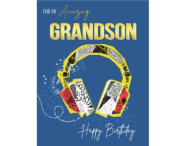 C50 GRANDSON BIRTHDAY LIMELIGHT PICCADILLY GREETINGS 6S