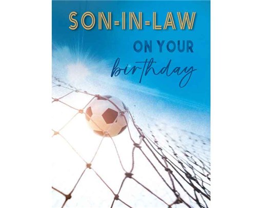 C50 SON IN LAW BIRTHDAY LIMELIGHT PICCADILLY GREETINGS 6S