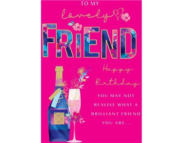 C50 FRIEND FEMALE BIRTHDAY LIMELIGHT PICCADILLY GREETINGS 6S