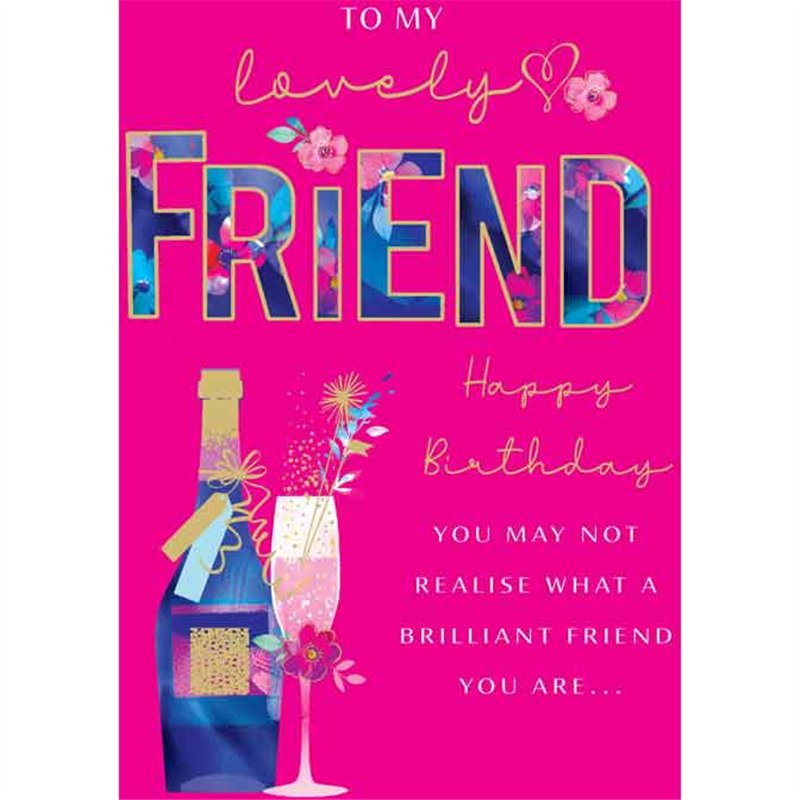 C50 FRIEND FEMALE BIRTHDAY LIMELIGHT PICCADILLY GREETINGS 6S