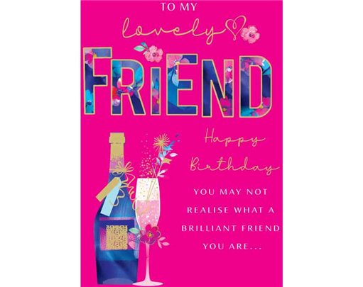 C50 FRIEND FEMALE BIRTHDAY LIMELIGHT PICCADILLY GREETINGS 6S