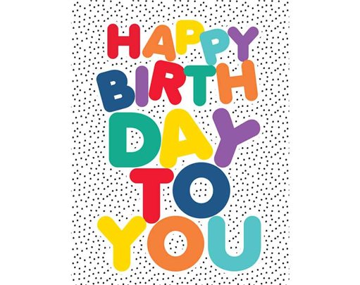 C50 BRIGHT TYPE BIRTHDAY LIMELIGHT PICCADILLY GREETINGS 6S