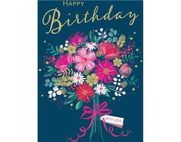 C50 BOUQUET BIRTHDAY FEMALE LIMELIGHT PICCADILLY GREETINGS 6S