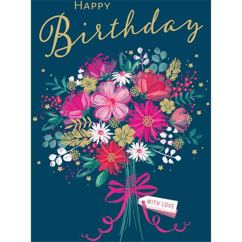 C50 BOUQUET BIRTHDAY FEMALE LIMELIGHT PICCADILLY GREETINGS 6S