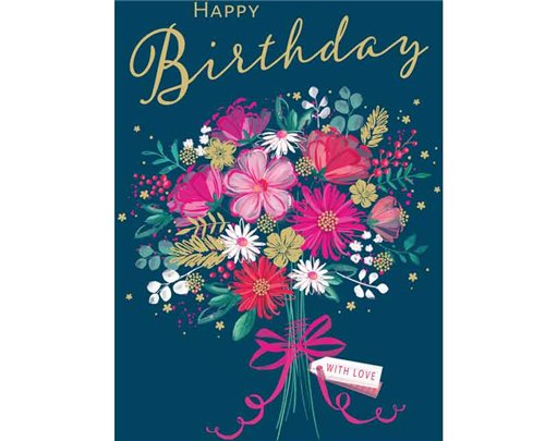 C50 BOUQUET BIRTHDAY FEMALE LIMELIGHT PICCADILLY GREETINGS 6S