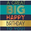 C50 BIG BIRTHDAY BIRTHDAY MALE LIMELIGHT PICCADILLY GREETINGS 6S