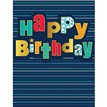 C50 TYPE & STRIPE BIRTHDAY MALE LIMELIGHT PICCADILLY GREETINGS 6S