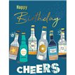 C50 BOTTLES BIRTHDAY MALE LIMELIGHT PICCADILLY GREETINGS 6S