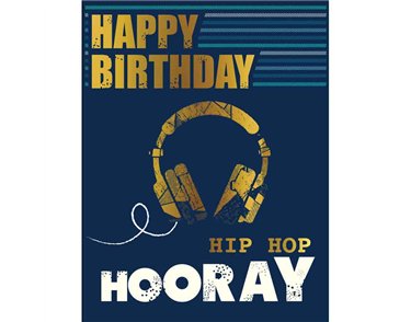 C50 HEADPHONES BIRTHDAY MALE LIMELIGHT PICCADILLY GREETINGS 6S