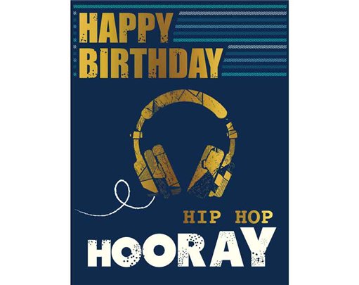 C50 HEADPHONES BIRTHDAY MALE LIMELIGHT PICCADILLY GREETINGS 6S