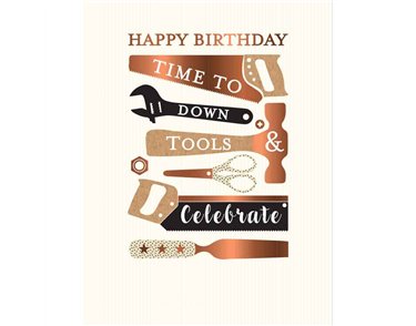 C50 TOOLS BIRTHDAY MALE LIMELIGHT PICCADILLY GREETINGS 6S