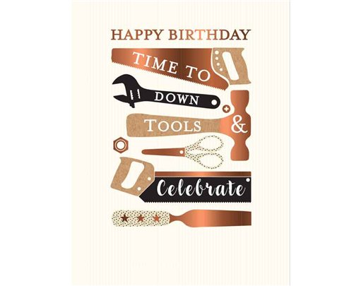 C50 TOOLS BIRTHDAY MALE LIMELIGHT PICCADILLY GREETINGS 6S