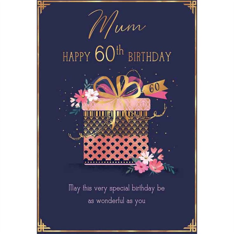 C75 AGE 60 MUM BIRTHDAY LIMELIGHT PICCADILLY GREETINGS 6S