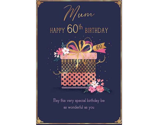 C75 AGE 60 MUM BIRTHDAY LIMELIGHT PICCADILLY GREETINGS 6S