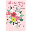 C75 AGE 70 MUM BIRTHDAY LIMELIGHT PICCADILLY GREETINGS 6S