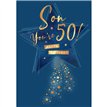 C75 AGE 50 SON BIRTHDAY LIMELIGHT PICCADILLY GREETINGS 6S