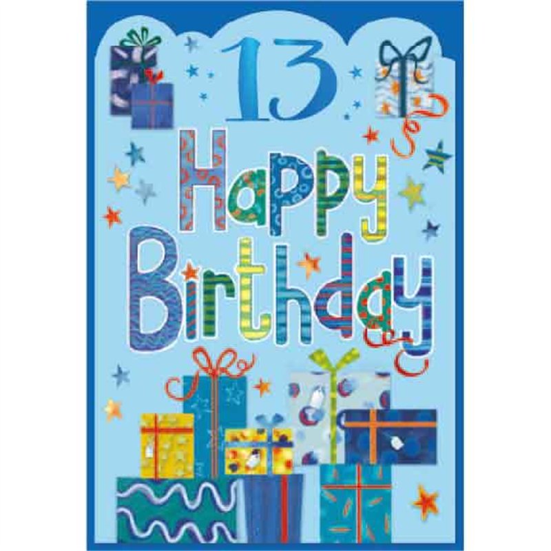 C50 JUVENILE BOY 13TH BIRTHDAY SIMON ELVIN 6S