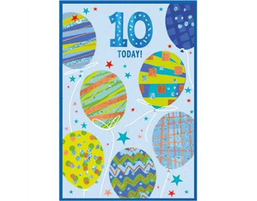 C50 JUVENILE BOY 10TH BIRTHDAY SIMON ELVIN 6S