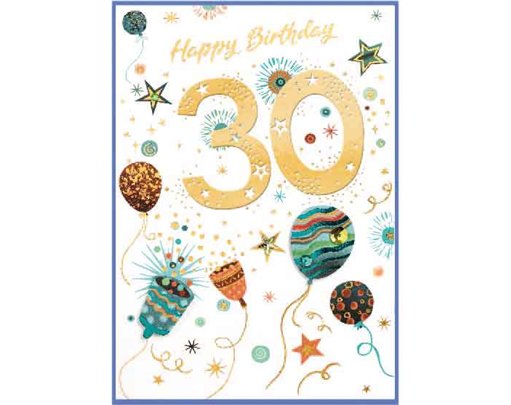 C50 TRAD MALE 30TH BIRTHDAY ISABELS GARDEN 6S