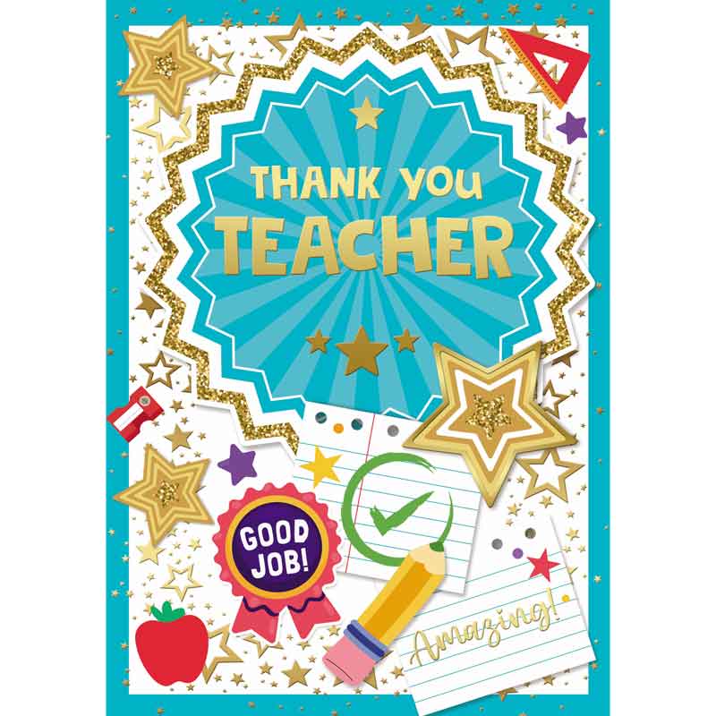 C50 THANK YOU TEACHER SILVERLINE 12S