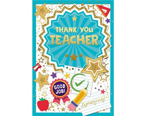 C50 THANK YOU TEACHER SILVERLINE 12S