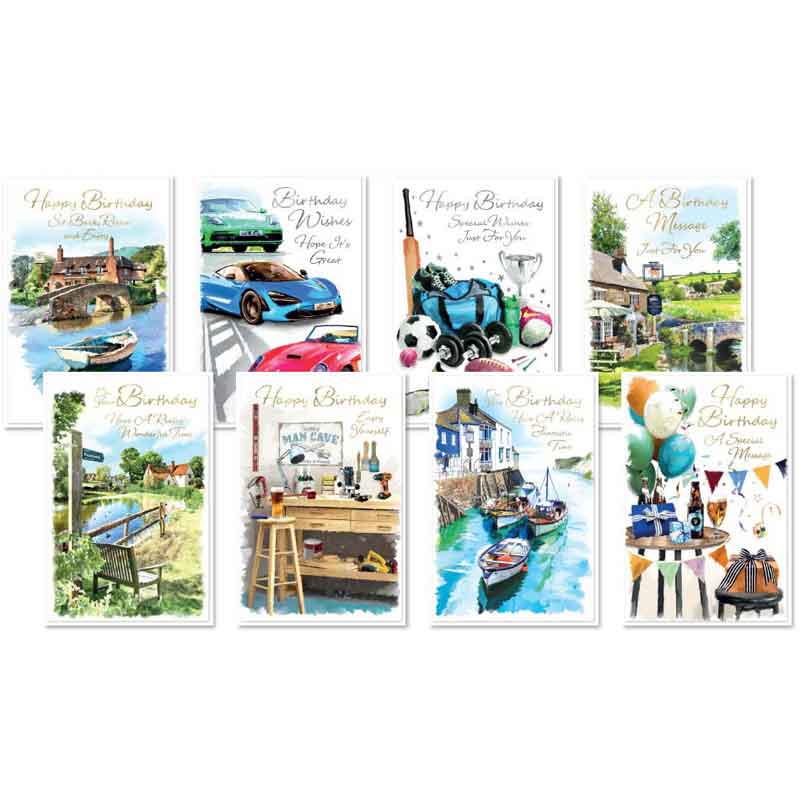 C50 ASSORTED MALE BIRTHDAY SIMON ELVIN 6S