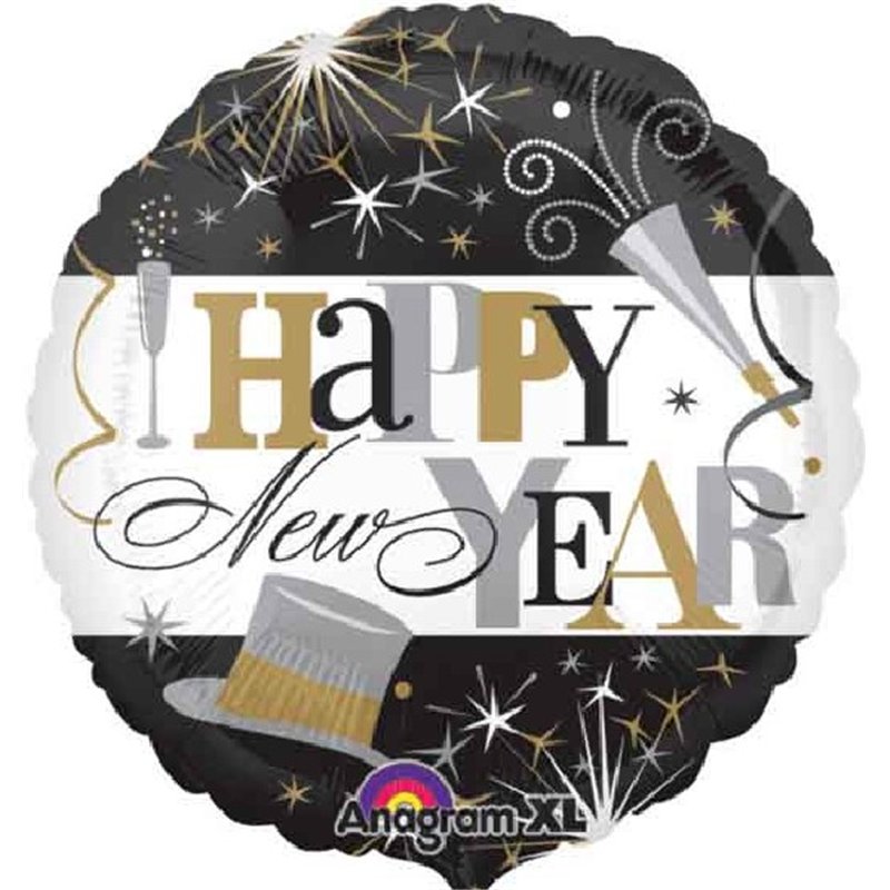 ELEGANT NEW YEAR 18IN FOIL BALLOON
