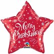 20IN MERRY CHRISTMAS RED STAR FOIL