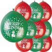 (10) 9IN MERRY CHRISTMAS BALLOONS