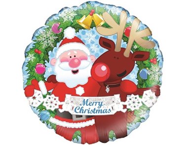 CHRISTMAS FRIENDS 18IN FOIL BALLOON