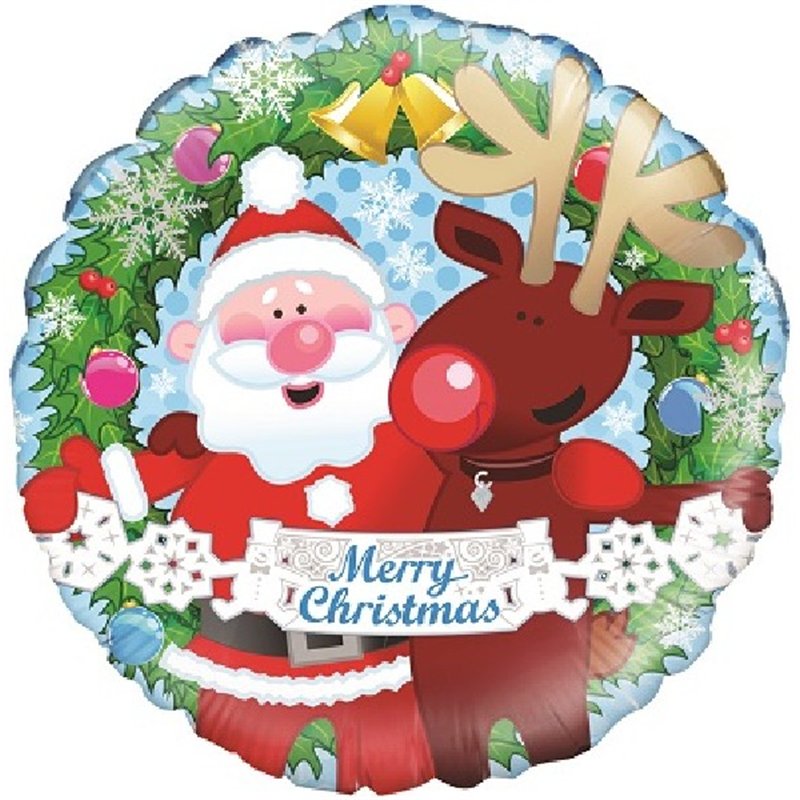CHRISTMAS FRIENDS 18IN FOIL BALLOON