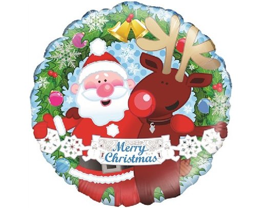 CHRISTMAS FRIENDS 18IN FOIL BALLOON