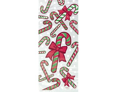 (20) CANDY CANE CELLO BAGS
