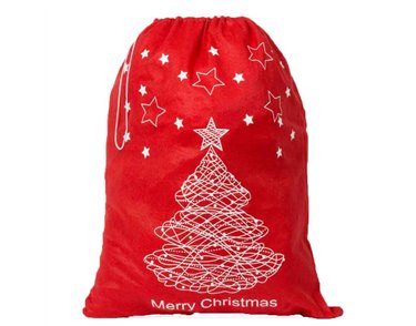 60x45cm XMAS TREE SANTA SACK  10S