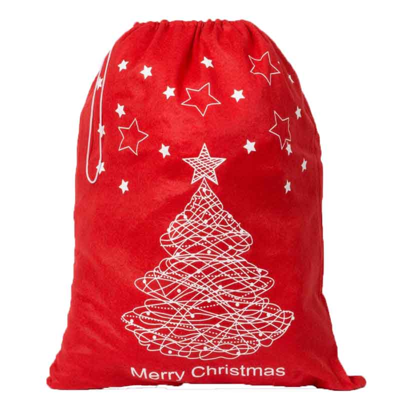 60x45cm XMAS TREE SANTA SACK  10S