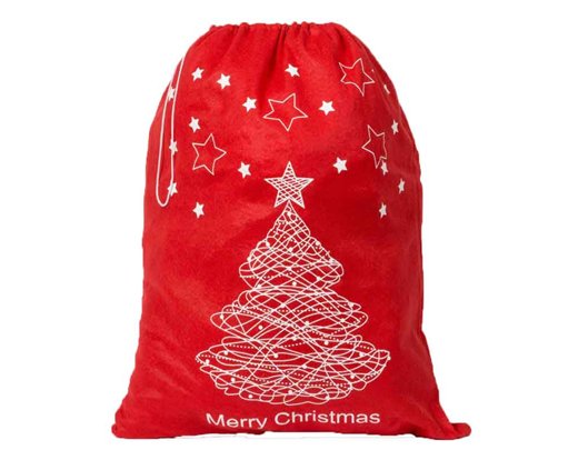 60x45cm XMAS TREE SANTA SACK  10S