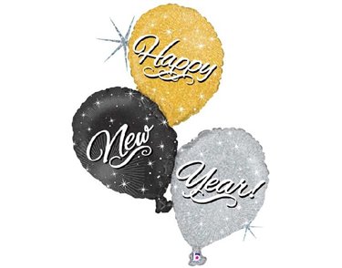 40IN HAPPY NEW YEAR BALLOON TRIO FOIL