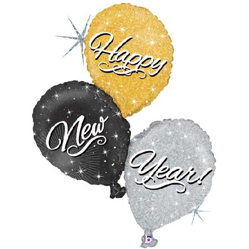 40IN HAPPY NEW YEAR BALLOON TRIO FOIL