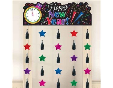 MULTI COLOUR NEW YEAR DOOR CURTAIN
