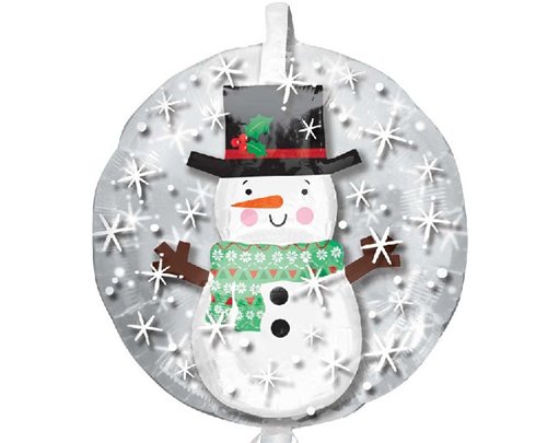 24in SNOWMAN INSIDER BALLOON