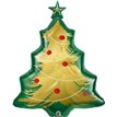 40in XMAS TREE BRUSHED GOLD FOIL SHAPE