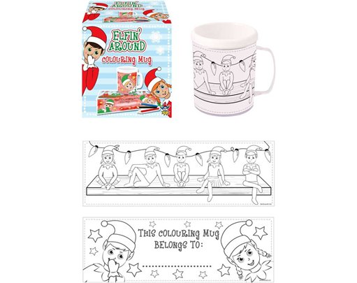 ELFIN AROUND COLOURING MUG